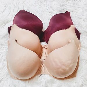 SET OF 3! Victoria’s Secret Full Coverage Bras Size 38DDD